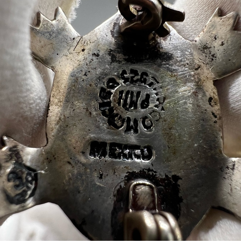 Vintage Sterling Silver Turtle Taxco Mexico Handcrafted signed PMH Eagle Mark 3 - Picture 5 of 7